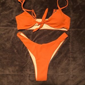 NWOT romwe high waisted bikini swimsuit